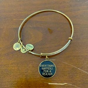 Alex and Ani vintage “everything happens for a reason” bracelet